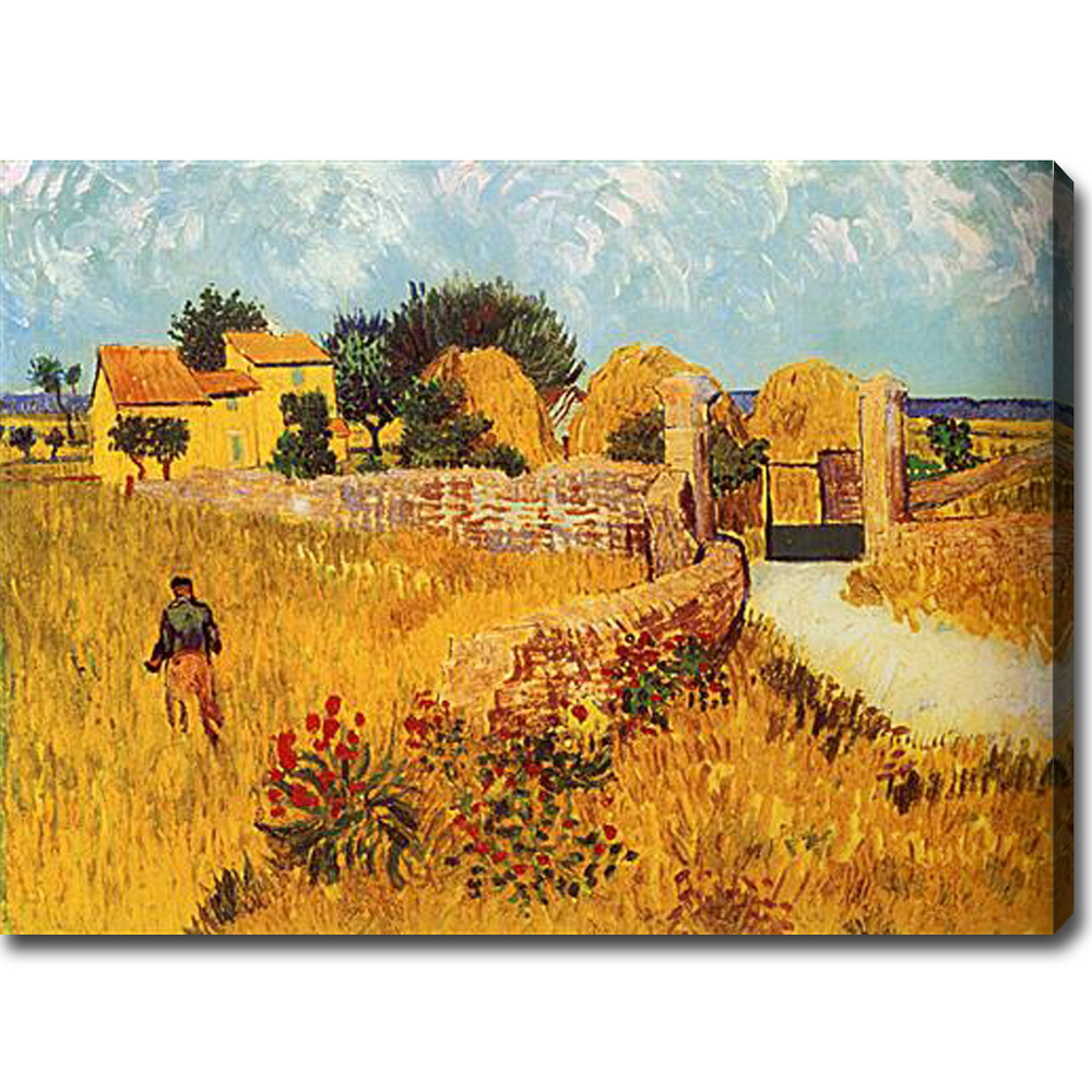 Farmhouse in Provence-Vincent Van Gogh oil on canvas